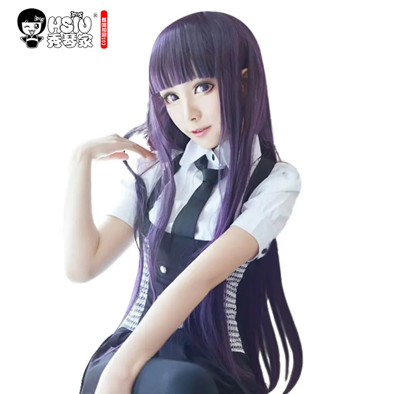 Парик для косплея HSIU Ririchiyo Shirakii Inu x Boku SS парики костюма Хэллоуина бесплатная