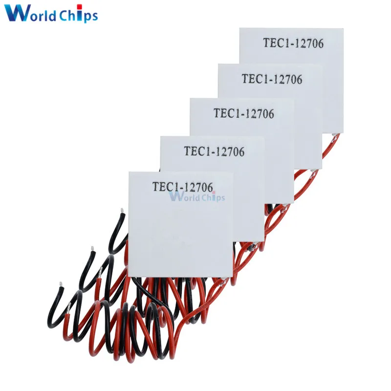 50 шт./лот TEC1-12706 12706 TEC Термоэлектрический охладитель Пельтье 12 в новые полупроводниковые холодильного TEC1-12706 Пельтье Elemente