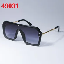 Роскошные Письмо Солнцезащитные очки с зеркальным покрытием 49031