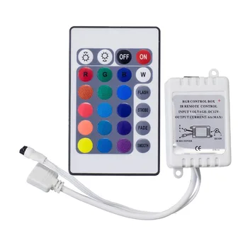 

24 button RGB controller 12-24V single panel colorful LED light bar controller Dual card Light strip Module