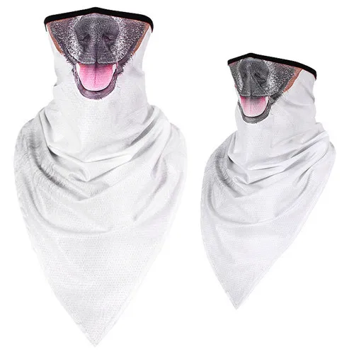 Men/Women long triangle animal mask magic hood quick-drying sand-proof breathable outdoor riding collar towel towel mask scarf - Color: Quick dry 17