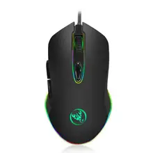 Программируемая игровая мышь 4800 dpi 6 кнопок RGB с подсветкой USB Проводная оптическая игровая мышь для ПК компьютера ноутбука