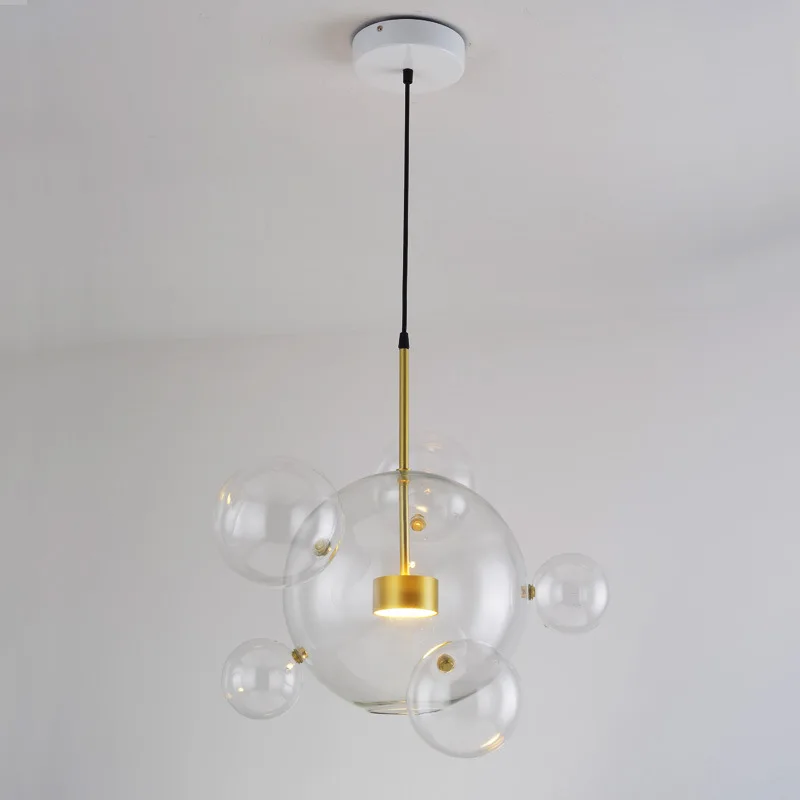 Креативный светодиодный подвесной светильник в виде мыльных пузырей для гостиной, спальни, столовой, дизайнерский светильник