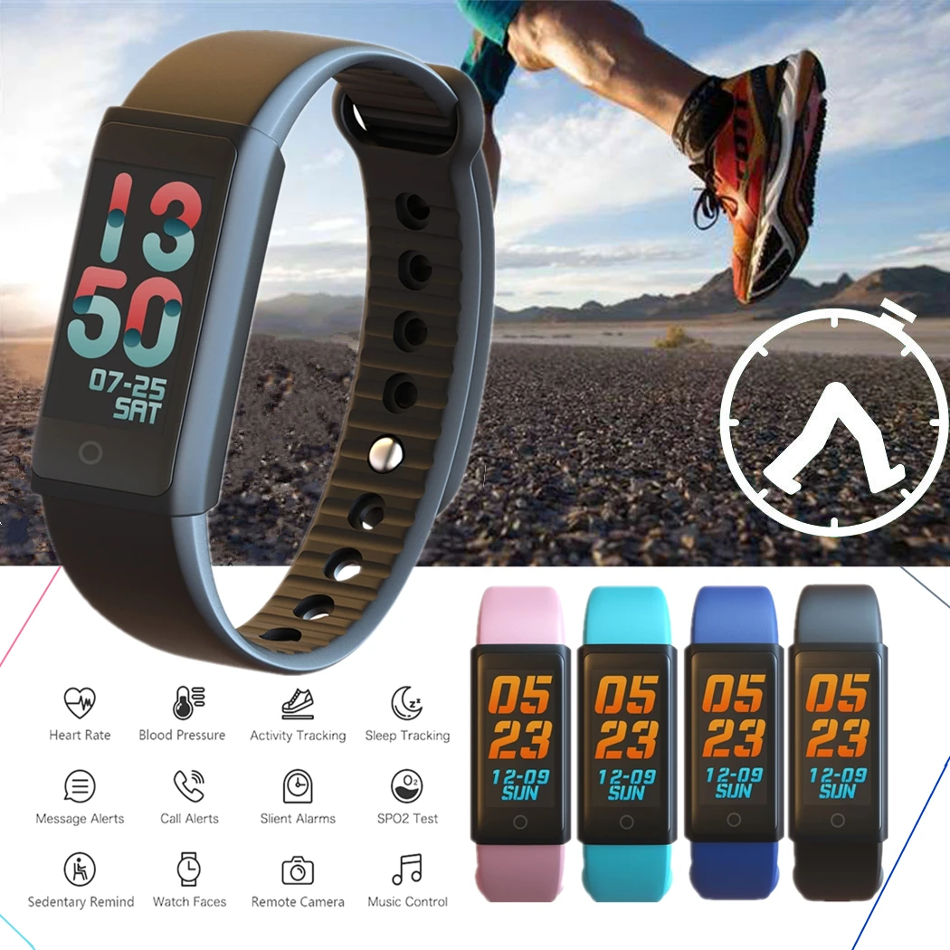 

MY3 Smart Wristband 0.96" Touch Screen Smart Bracelet BT4.0 WaterProof Smart Wristband Fitness Tracker Heart Rate Monitor Band