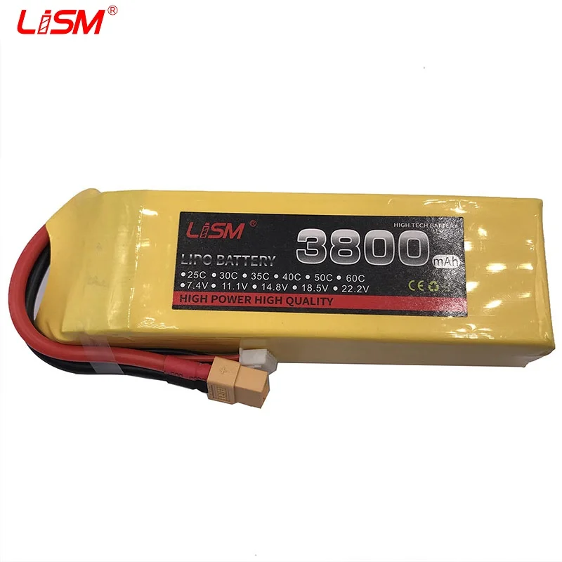 

RC LiPo battery 4S 14.8V 3800mAh 40C Max 80C For RC Airplane Helicopter 4S boat Truck drone Quadcopter Car RC LiPo #30y64