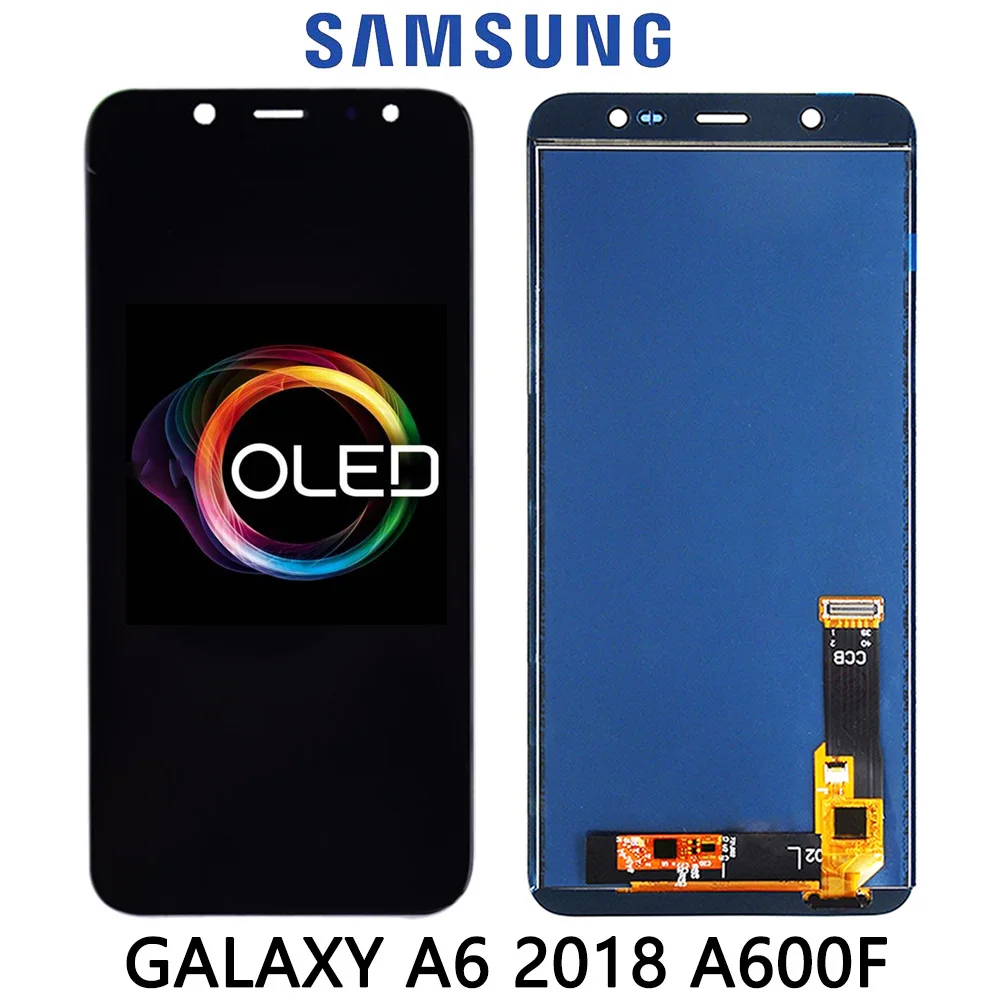ЖК-дисплей A6 для samsung Galaxy A6/A6 Plus A6+ A600F A600FN A605F AMOLED ЖК-дисплей сенсорный экран сборка Замена