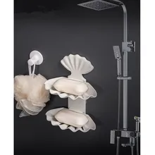 Двухслойная мыльница для ванной комнаты без следов вискоза мыло подставка для сушки без перфорации подставка для ванной Аксессуары