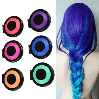 

6 Colors Hair Dye Temporary Hair Chalk Powder Soft Salon Hair Color DIY Chalks for The Hair