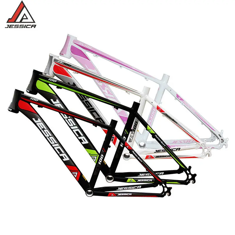 Top JESSICA 26er 15.5/17/18 inches MTB Frame Mountain Bike Frames Bicycle Aluminum alloy Superlight Straiht Tube Frameset BSA 68mm 3