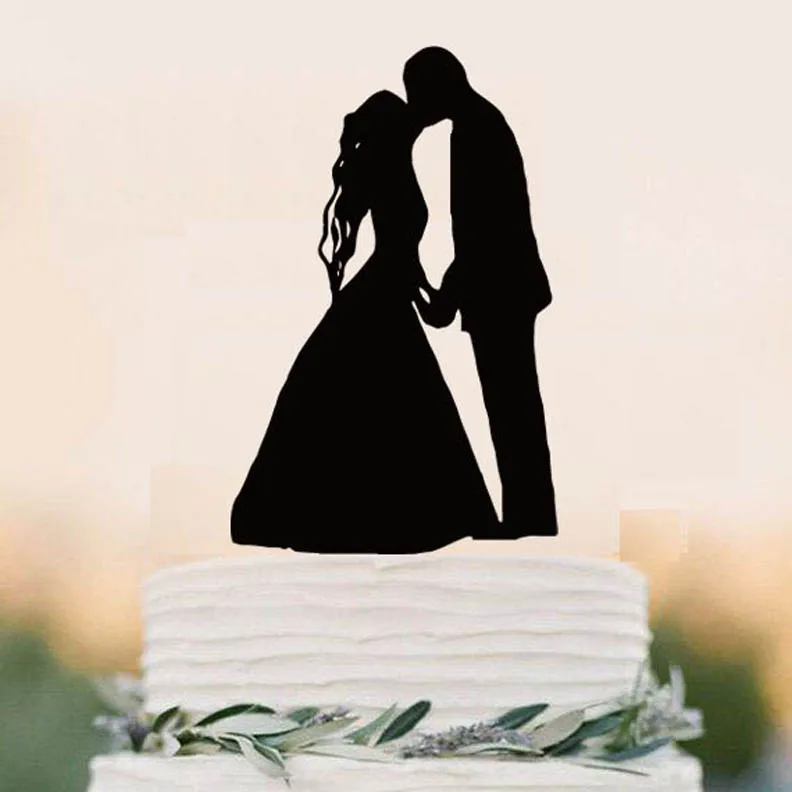 Anchor Bride & Groom Acrylic Wedding Cake Topper Decoration & Keepsake