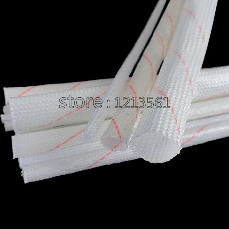 2.5MM High Temperature Fiberglass Sleeving Soft Glass Fiber Braided
