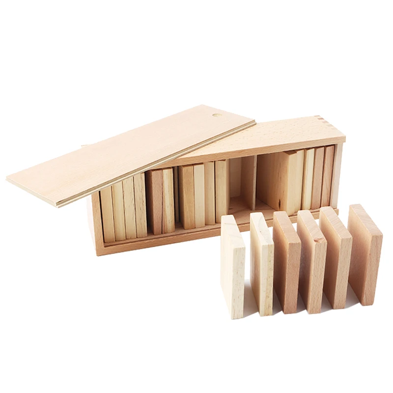  Montessori Weight Board Baby Toy Baric Tablets with Box Early Childhood Education Preschool Trainin