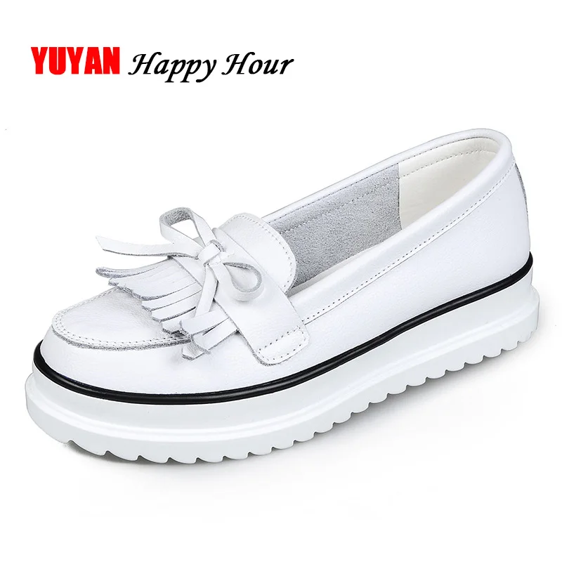 

Fashion White Shoes Women Flat Platform Shoes Sweet Ladies Brand Shoes Women's Flats A284