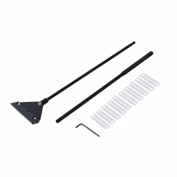 

Stainless Steel Fish Tank Algae Razor Scraper Blade Aquatic Water Live Plants Grass Aquarium Cleaning Multi-Tool Cleaner Kit Set