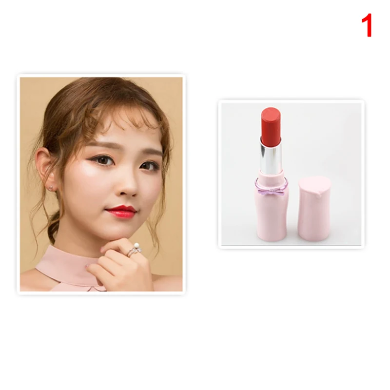 01 1 Pcs Lipstick Moisturizing Long Lasting Makeup Cosmetic Fashion for Women Lady OR88 - Color: 01