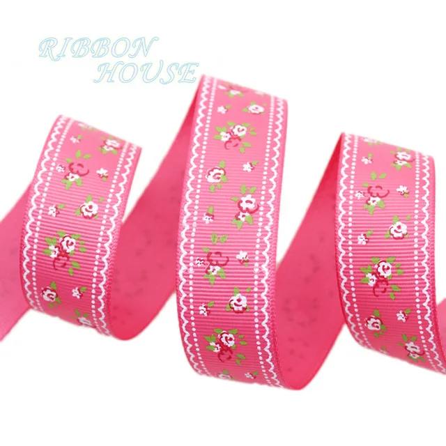 5-yards-lot-Watermelon-Red-grosgrain-ribbon-printed-lovely-floral-series-ribbons.jpg_640x640