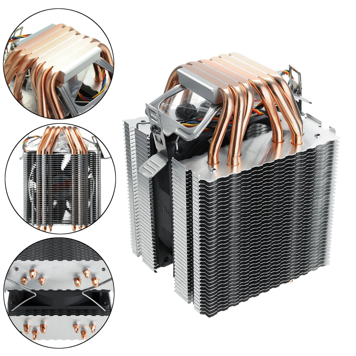 90 ملليمتر الحرارة الأنابيب 6 Heatpipe كمبيوتر مكتبي مروحة تبريد لوحدة المعالجة الرئيسية القوس الترا هادئة غرفة تبريد ل إنتل 1156/1155/1150/ 775