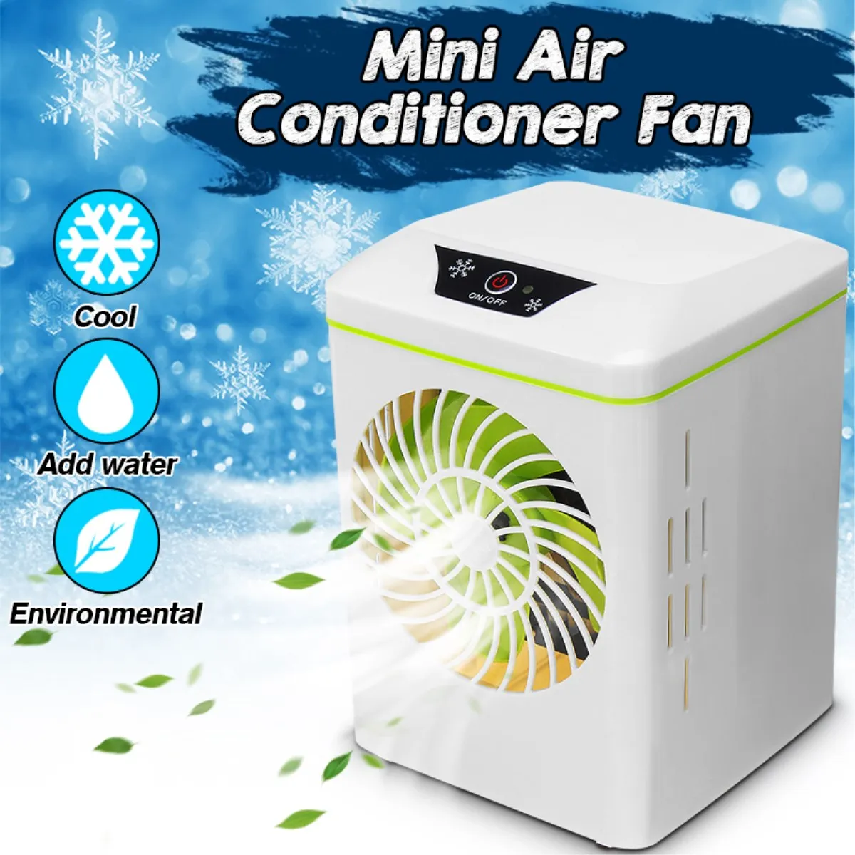 

USB Mini Air Conditioner Fan Desktop Humidifier Purifier Ventilator Portable Air Cooling Cooler Fan for Office Home