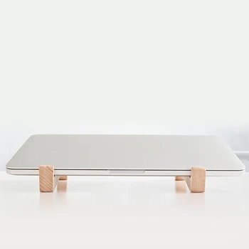 

Wood Rack Desktop Monitor Heighten Computer Stand Portable Computer Dock Holder Laptop Rack Display Bracket for iMac Notebook