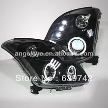 Для Suzuki Swift светодиодные Ангельские глазки фара 2006-2010 год JY