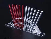 5pcs High quality Acrylic Pen Holder Cosmetic Brush Eyeshadow Pencil color Pen Lipstick Display Stand Rack Crystal pen shelf transparent acrylic pen rack jewelry accessories shelves small items show eyebrow pencil display shelf collection display