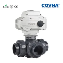 Соединительная розетка 3way ПВХ/НПВХ моторизованный шаровой клапан