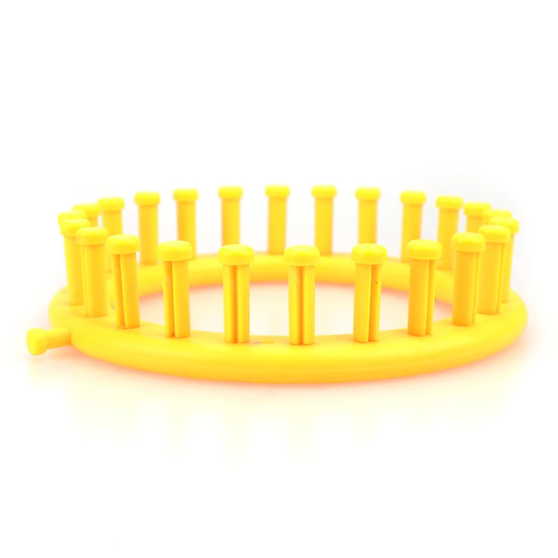Looen Brand New 14cm 1pcs Round Circle Hat Knitter Knitting Knit Loom DIY Tool Kit Randomly Colors Knitting Loom For Women Gift  (5)