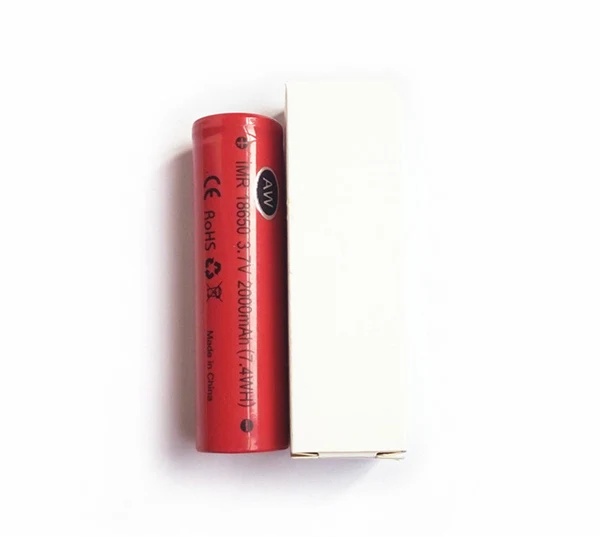 Высокая дренажная IMR 18650 2000mah 3 7 V 7.4WH перезаряжаемые динамические литий ионные