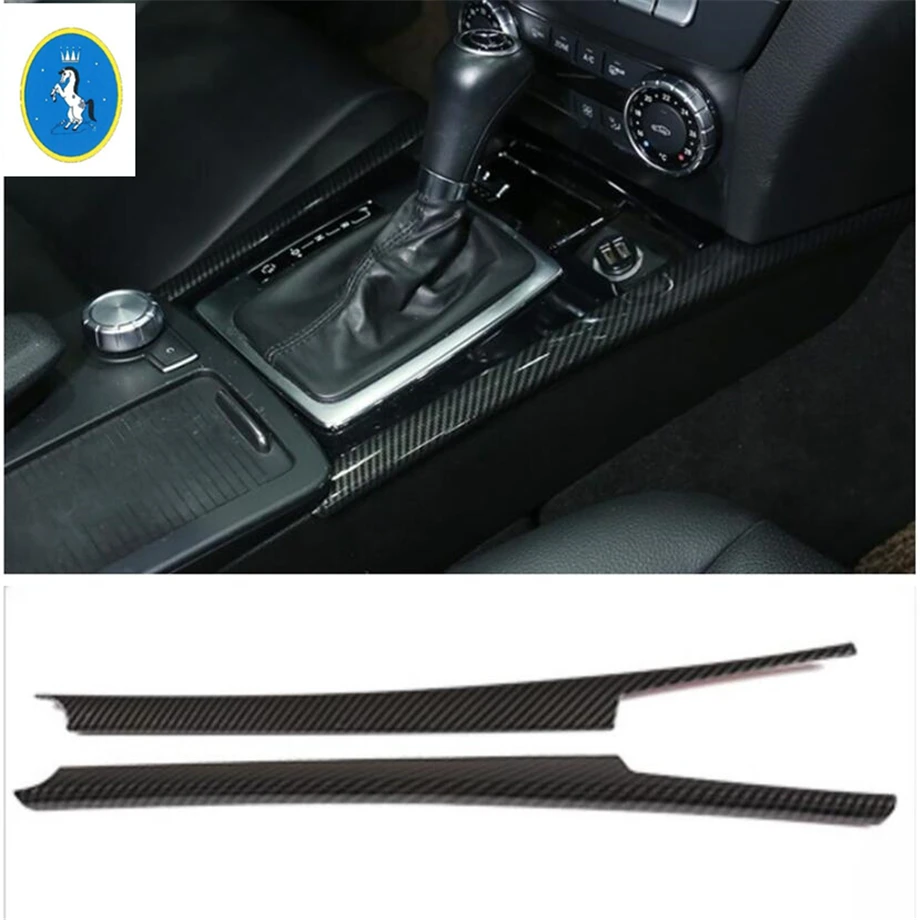 

Yimaautotrims Auto Accessory Side Gear Shift Box Strip Cover Kit Trim Fit For Mercedes Benz C CLASS W204 C180 C200 2009 - 2014