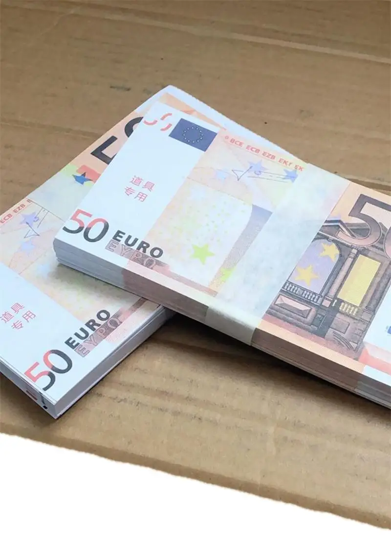 1 шт. наборы евро банкнот 5 10 20 50 100 200 500 евро золотые банкноты 24 к Золотая фольга Памятная коллекция монет - Цвет: 50euro