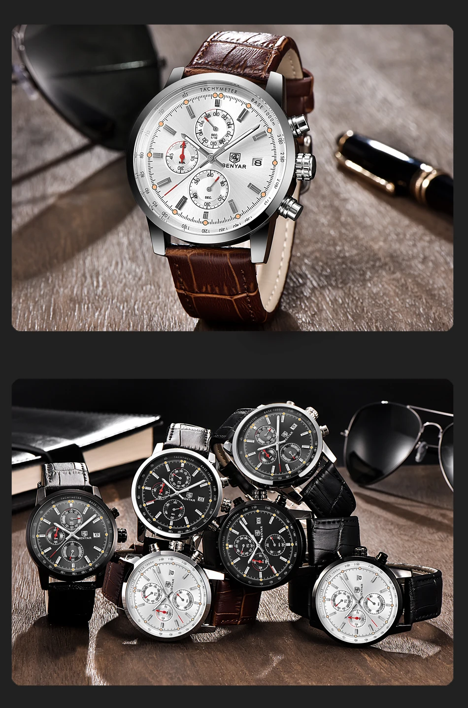 BENYAR Fashion Chronograph Men's Watch