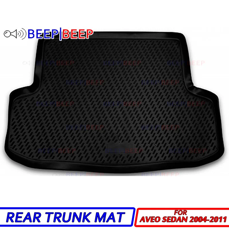 

For Chevrolet Aveo 4D Sedan 2004-2011 car trunk mats liner boot cargo mat tray floor carpet boot cargo rear mat car styling