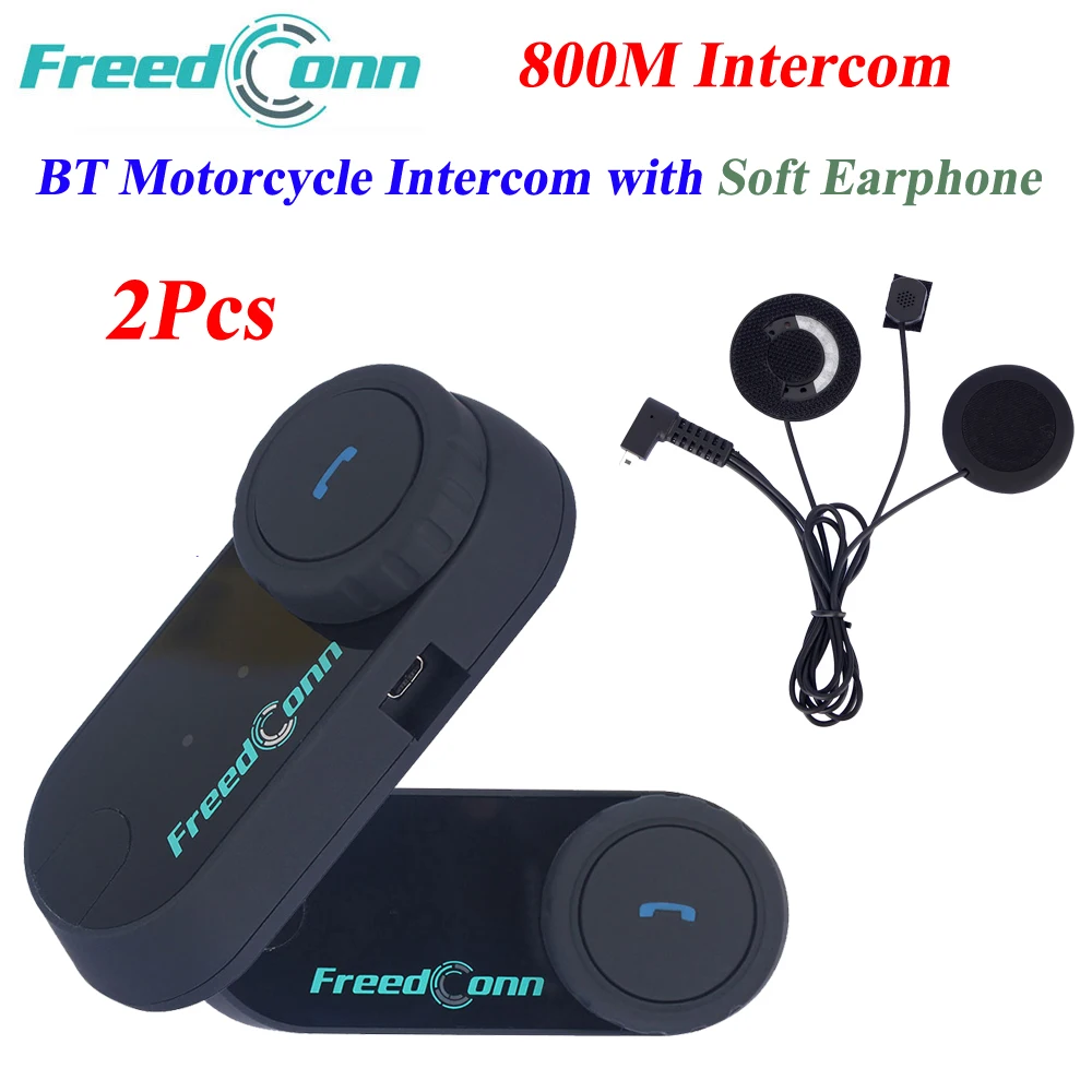 Freedconn 2 шт. FDC BT Bluetooth мотоциклетный шлем домофон гарнитура с fm-радио Мягкий Наушник