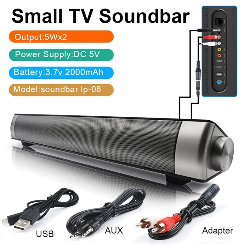 

Jeebek Bluetooth Speaker Wireless LP-08 Subwoof Bluetooth Remote Control Bluetooth SpeakerTV Soundbar Home Theater Sound System