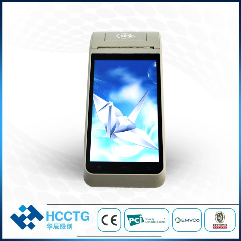 Support 1D 2D Scanning Handheld NFC Android POS With Printer HCC-Z91