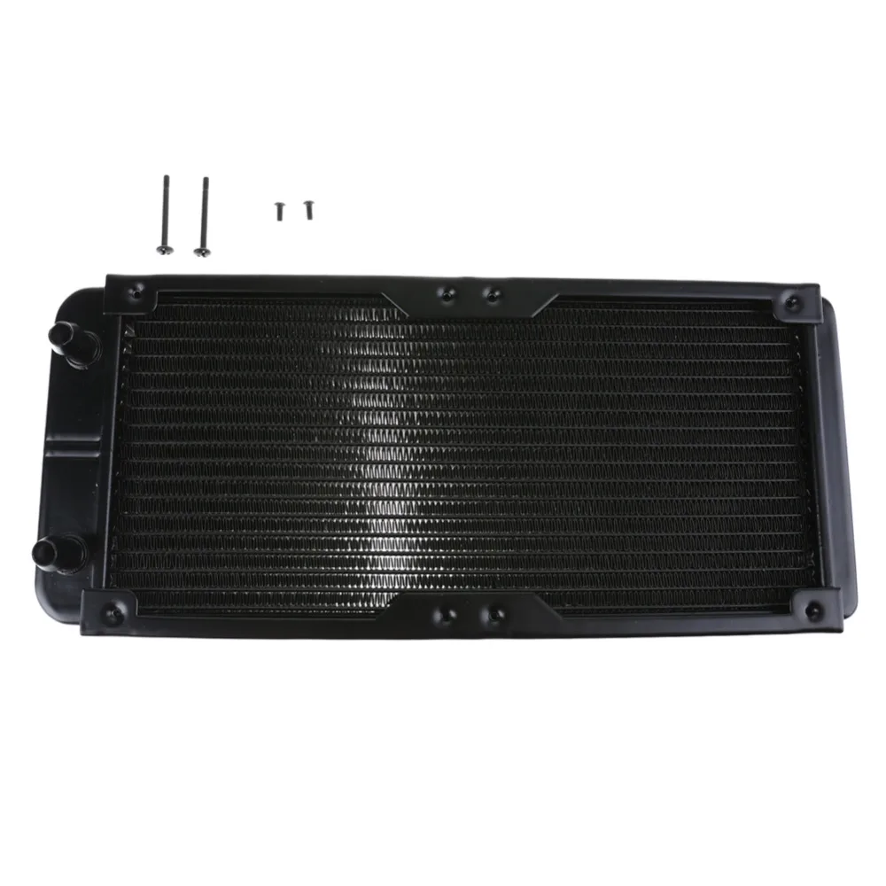 Алюминиевый радиатор с винтами и водяным охлаждением 240 мм 18 трубок|aluminium radiator|water