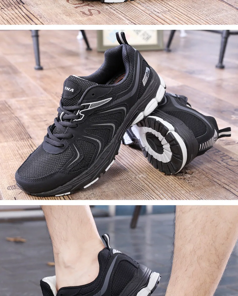BONA New Arrival Hot Style Men Running Shoes Lace Up Breathable Comfortable Sneakers Outdoor Walking Footwear Men Free Shipping