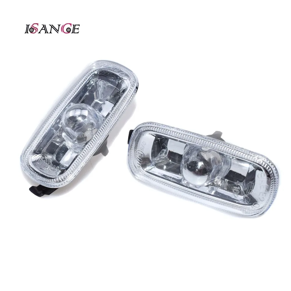 

ISANCE 2pcs Sedan Clear Side Marker Light Cover Signal Light Pair For Audi A4 B6 B7 2002 2003 2004 2005 2006 2007