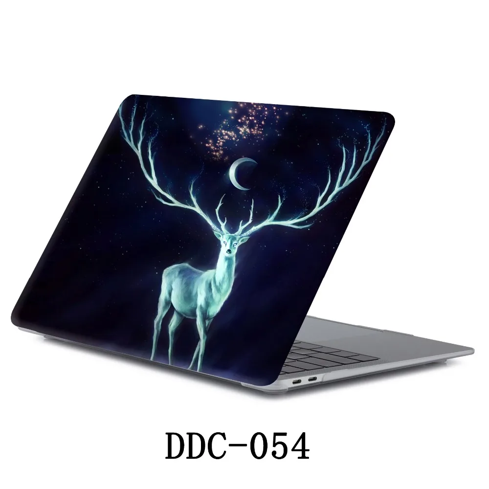 Printed Deer Coque For MacBook Air Pro Retina 11 12 13 15 mac Book Air 13 Pro 15.4 13.3 2018 Touch Bar Cartoon PVC Laptop Case  (6)