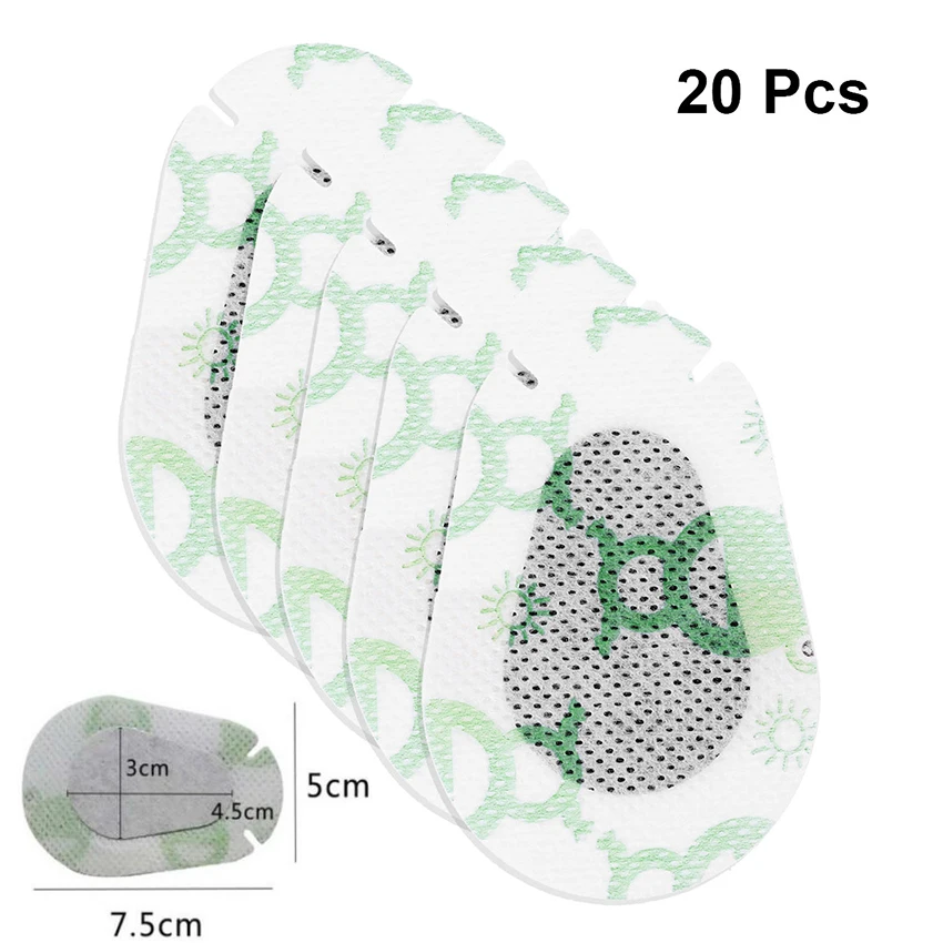 20 шт мультфильм глаз щит дети нетканого материала очки Amblyopia ортопедическая маска дышащий мягкий глаз патч D40