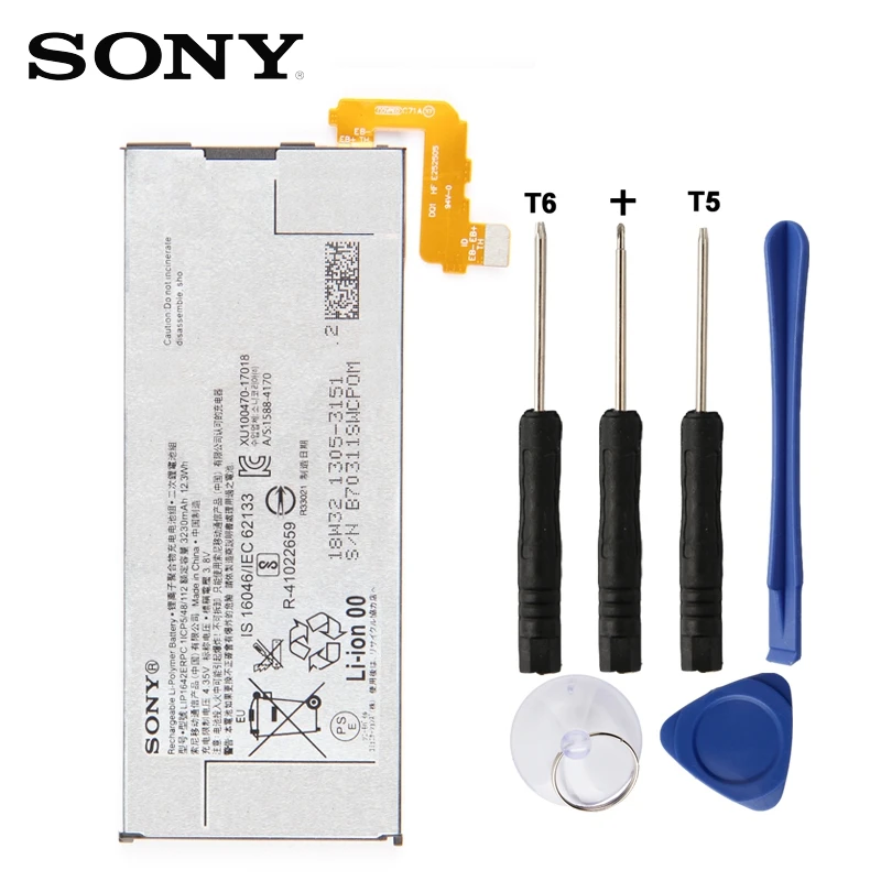 Original Replacement SONY Battery LIP1642ERPC For SONY Xperia XZ Premium G8142 XZP G8142 G8141 Genuine Phone Battery 3230mAh