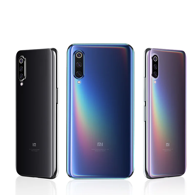 For Xiaomi Mi 9 Case Luxury Laser Plating TPU Cover Back For Xiaomi Mi9 Xiomi Mi 9 SE Soft Transparent Silicone Shockproof Coque