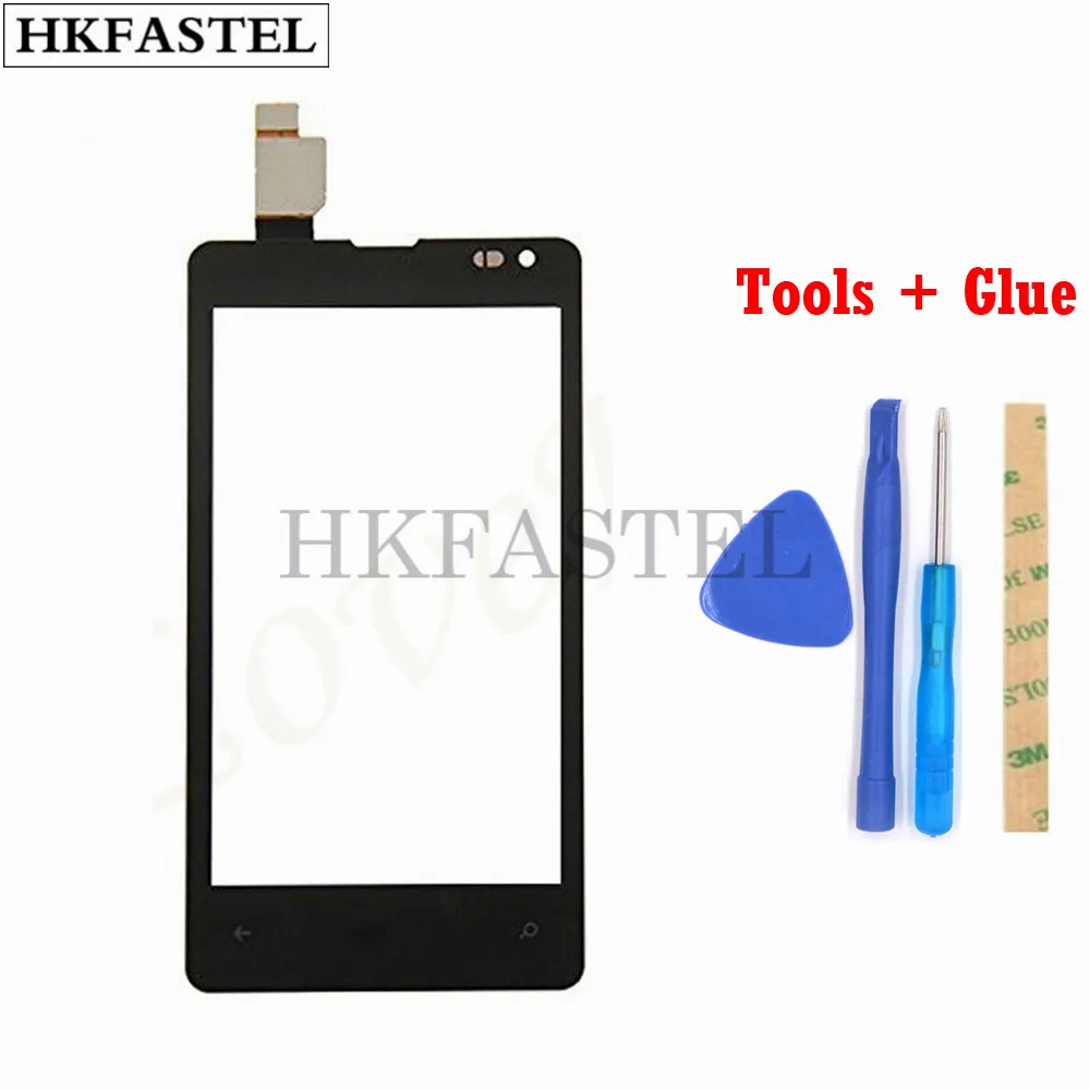 

HKFASTEL Touch For Nokia Microsoft Lumia 532 435 N532 Touch Screen Digitizer Glass Outer Front Panel Replacement No LCD Display