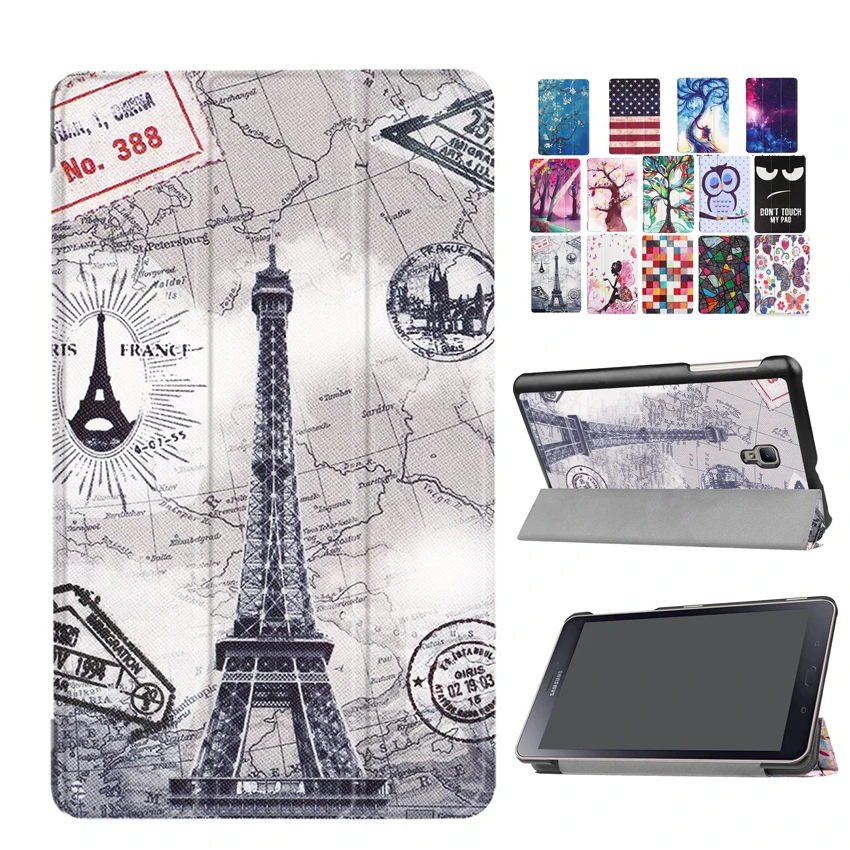 

Tab A 8.0 T380 T385 2017 PU Leather Case Cover Print Slim 8'' Smart Protective Stand For Samsung Galaxy TabA 8.0 SM-T380 SM-T385