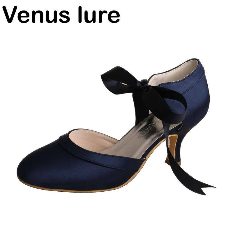 Venus lure Women Navy Blue Closed Toe 