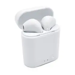 Беспроводные Bluetooth наушники мини TWS I7S с микрофоном Handsfree Air pods с зарядным устройством для apple iPhone samsung xiaomi