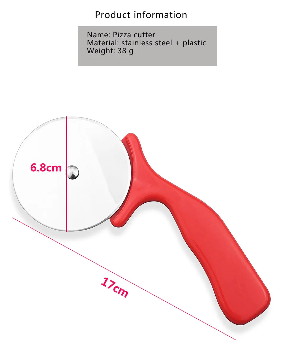 Нож для пиццы, пищевая нержавеющая сталь, инструменты для резки торта, Круглый роликовый нож для пирогов, вафель, теста, печенья, кухонный инструмент