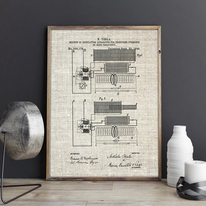 For Tesla Wall Art Prints