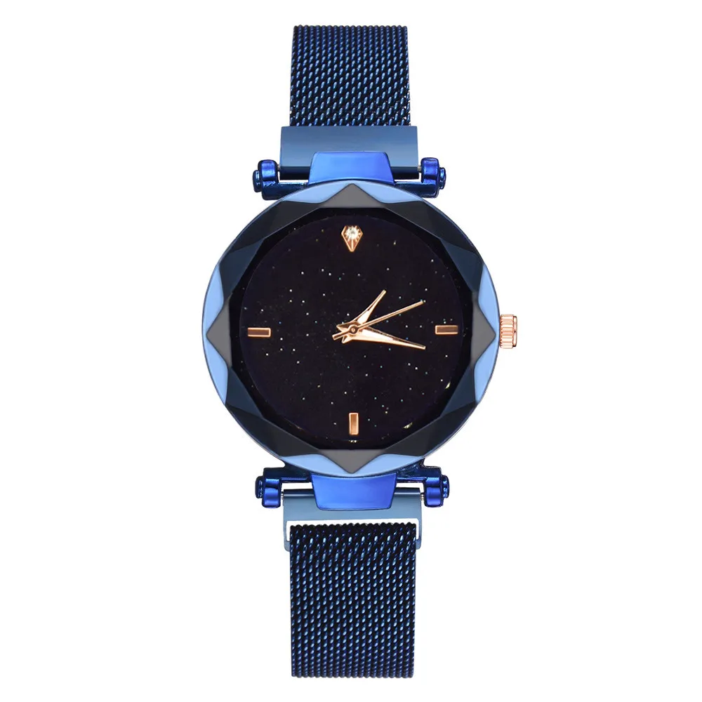 

Luxury Women Watches Personality Romantic Starry Sky Wrist Watch Rhinestone Magnetic Strap Design Ladies Clock Gift Relojes #W