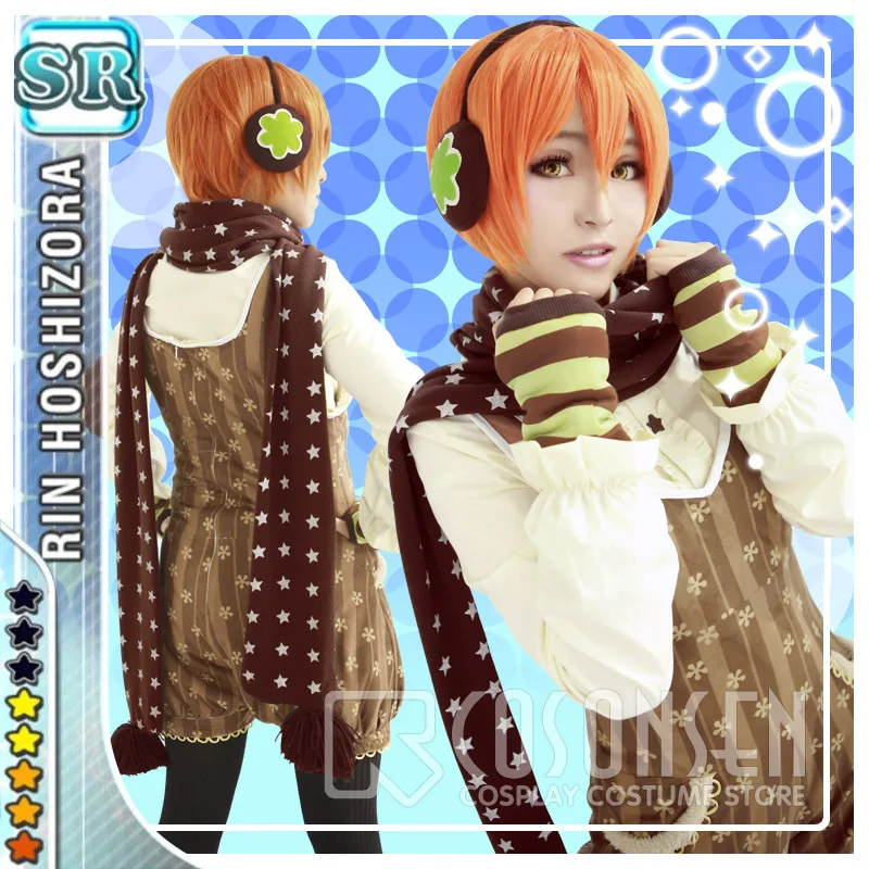 

COSPLAYONSEN Love Live! Christmas Rin Hoshizora Cosplay Costume Winter Clothes 7 Pcs Set Any Size